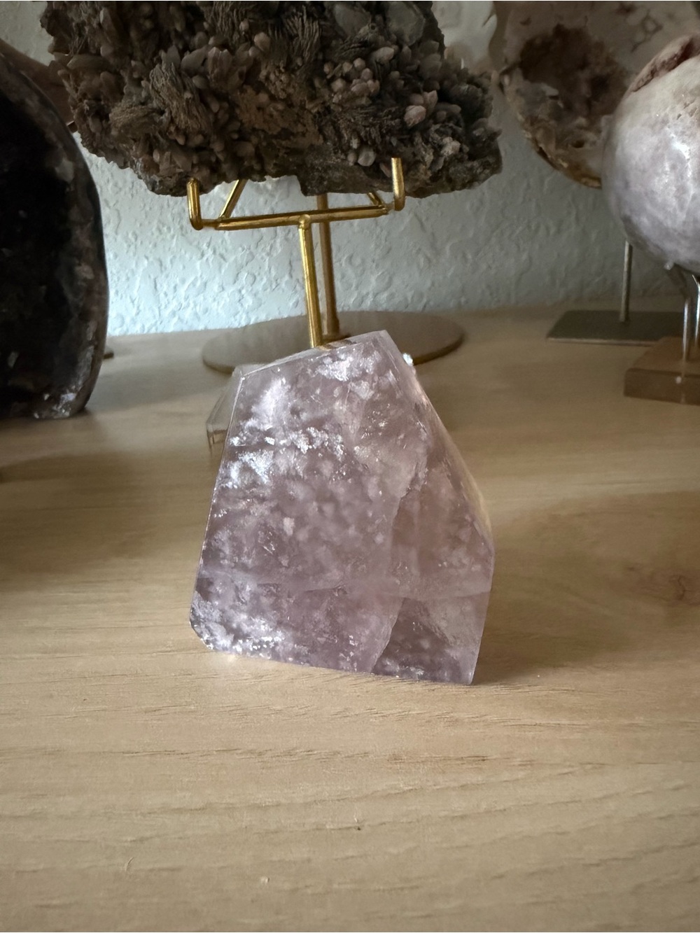 Gorgeous Purple Fluorite w/ Mica Natural Crystal Freeform